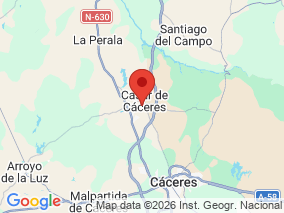 Map of Site Report: Casar de Caceres, Spain